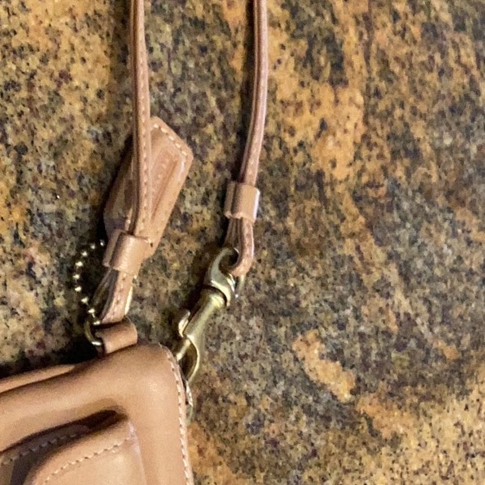 Coach Tan Leather Clutch with Gold Accents.
Great gift idea! - Picture 6 of 6